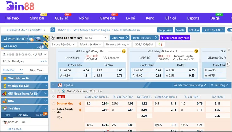 Chinh Phục Đỉnh Cao Cá Cược Thể Thao Saba Sports Tại Bin88 Siêu Phẩm Hấp Dẫn