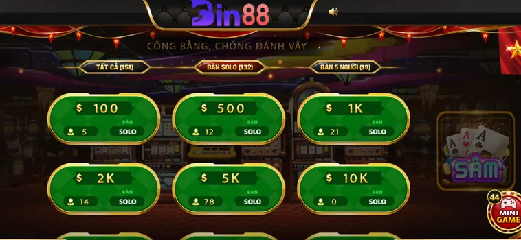 Trải Nghiệm Sâm Lốc Tại Bin88 Đỉnh Cao Game Bài Dân Gian Với Tỷ Lệ Ăn Thưởng Cực Khủng