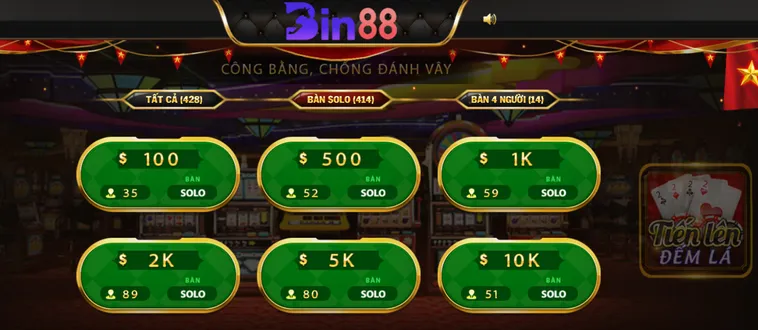 Tiến Lên Đếm Lá Tại Bin88 Trải Nghiệm Đấu Trí Đẳng Cấp Cùng Cao Thủ Bài